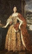unknow artist Portrait of Anne Marie d'Orleans (1669-1728) while Duchess of Savoy wearing the robes of Savoy and the coronet painting
